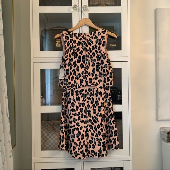 1. State Leopard Animal Print Mini Sleeveless Dress Size XS - Picture 3 of 12